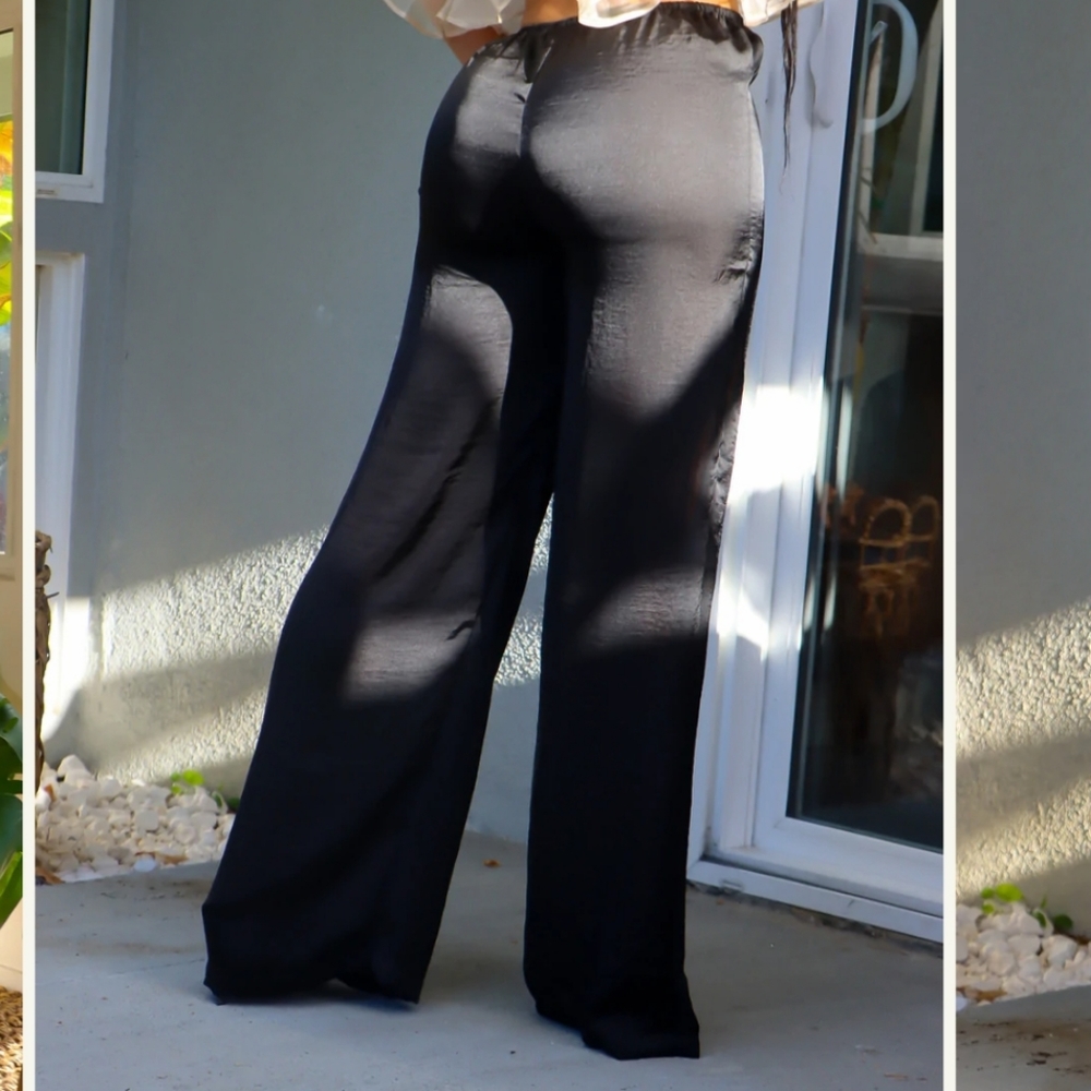 Womens Satin Pants